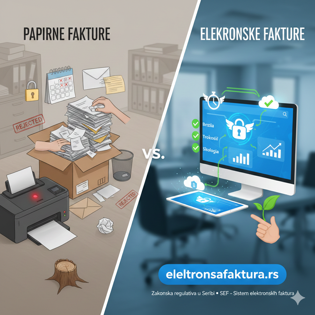 Razlika između papirne i efakture - šta odabrati za vaš biznis?