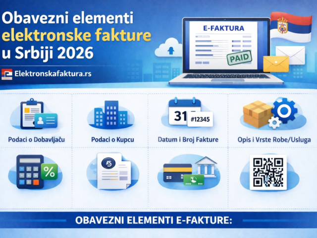 Obavezni elementi elektronske fakture u Srbiji 2026 | Elektronskafaktura.rs