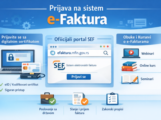 Prijava na sistem e‑faktura: kompletan vodič