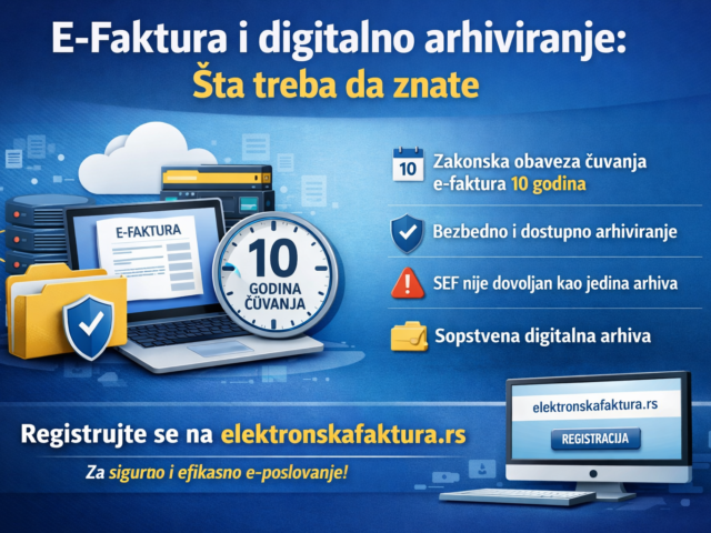 E-Faktura i digitalno arhiviranje: Šta treba da znate | ElektronskaFaktura.rs