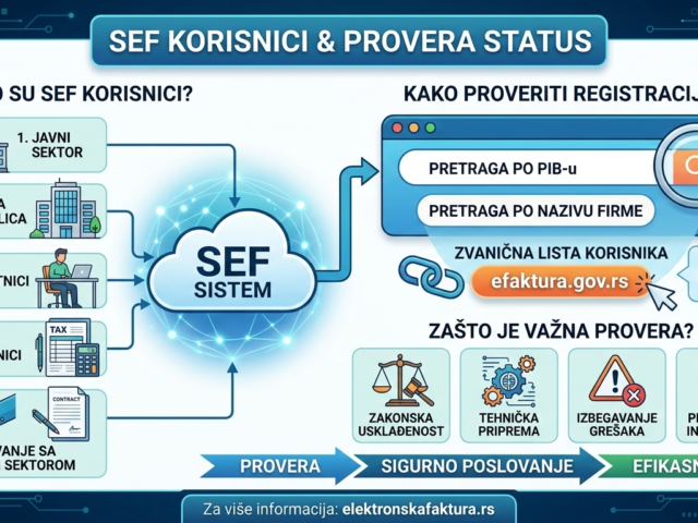 SEF korisnici – kako proveriti da li je preduzeće registrovano u sistemu elektronskih faktura
