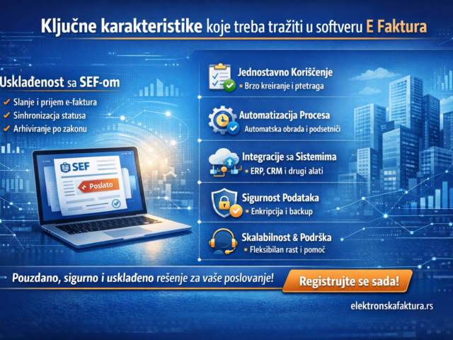 Ključne karakteristike koje treba tražiti u softveru E Faktura