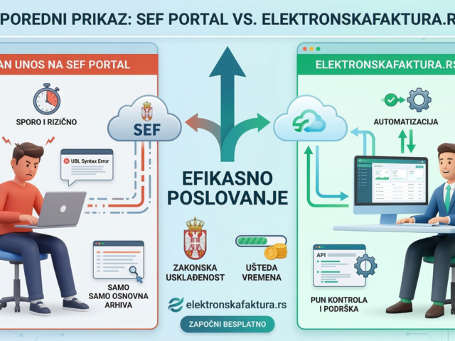 SEF Portal vs. Softver za e-fakture: Šta je bolje za vašu firmu?