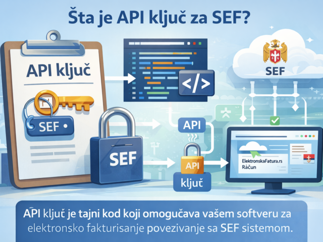 Šta je API ključ za SEF i kako ga bezbedno podesiti? | Vodič 2026