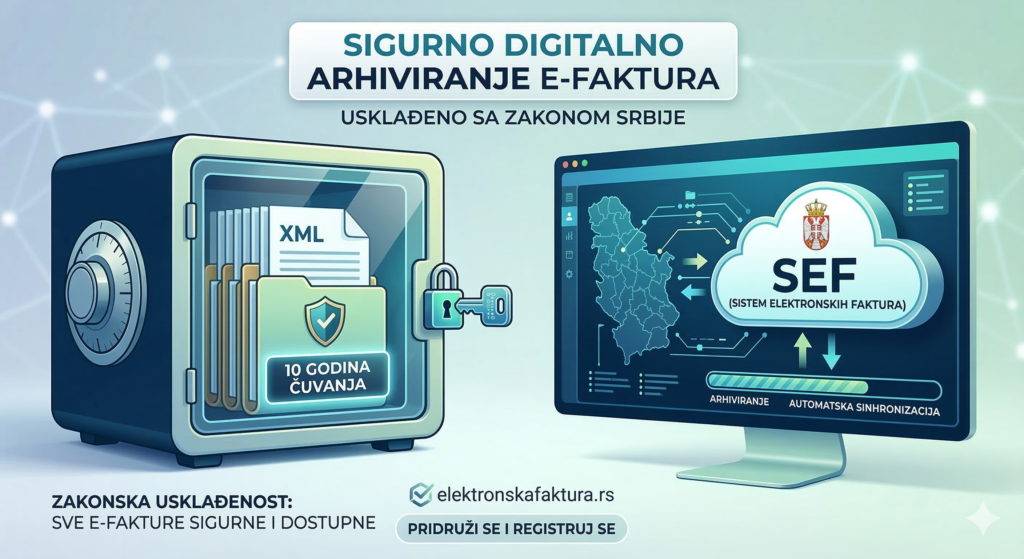 Zakonski rok za čuvanje e-faktura u privatnom sektoru
