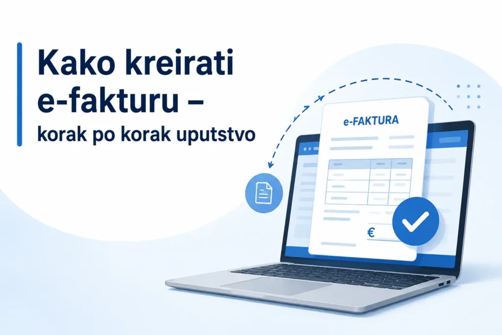 kako krierati e fakturu uputstvo