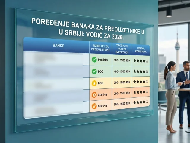 Poređenje banaka za preduzetnike u Srbiji (Vodič za 2026.)
