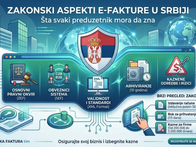 Zakonski aspekti e-fakture u Srbiji: Šta svaki preduzetnik mora da zna