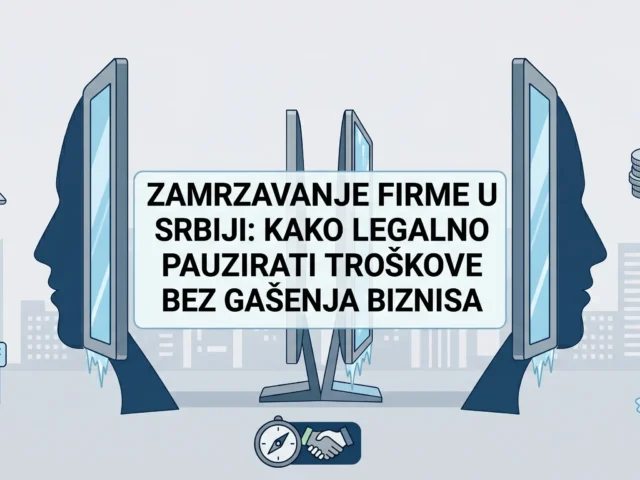 Zamrzavanje firme u Srbiji: Kako legalno pauzirati troškove bez gašenja biznisa