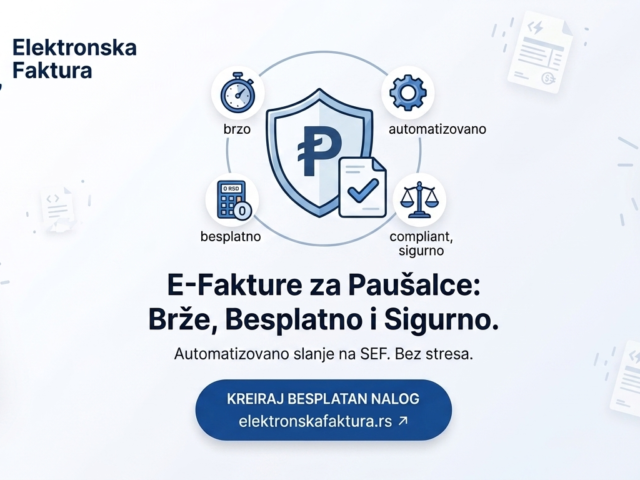 E-Fakture za Paušalce | Besplatan i Jednostavan Softver za SEF