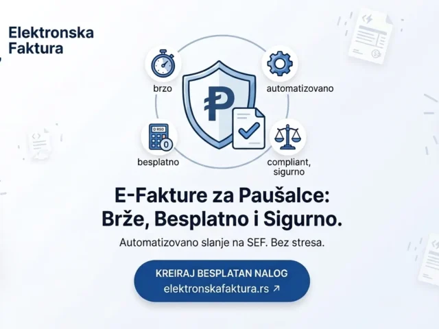 E-Fakture za Paušalce | Besplatan i Jednostavan Softver za SEF
