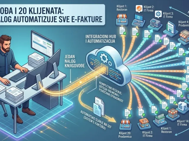 Knjigovođa i 20 klijenata: Kako jedan nalog automatizuje sve e-fakture odjednom